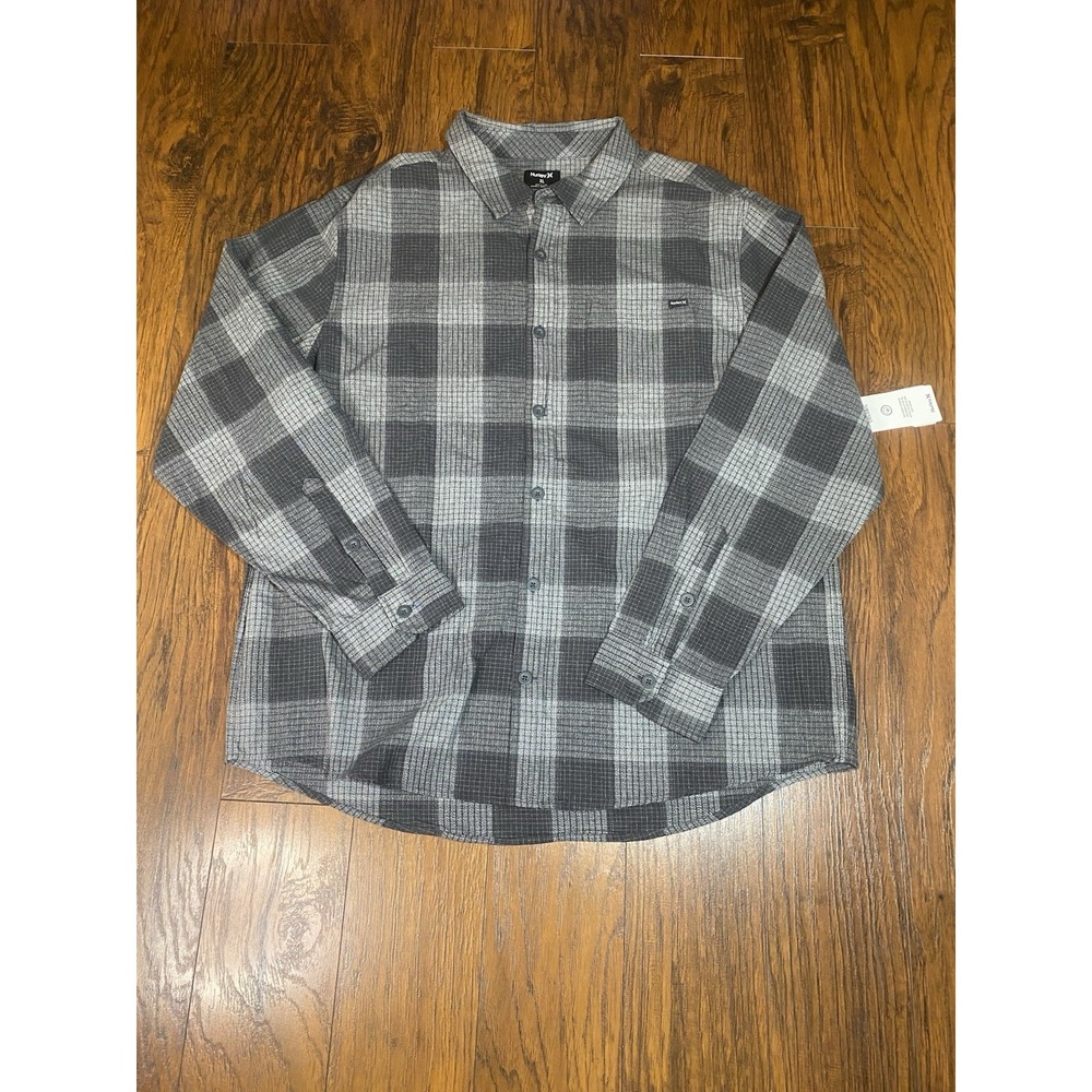 Hurley Mens Size XL Portland Organic Long Sleeve Flannel
